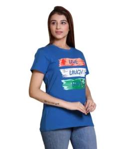 Women T-Shirt W-22 Blue