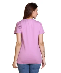 Women  Printed T-Shirt W-23 Purple