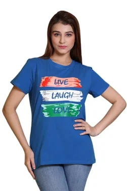 Women T-Shirt W-22 Blue