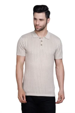 Pulakin 100% Cotton Luxurious Look Premium Quality Soft Feel Polo Neck Half Sleeve Casual & Office wear Tshirt For men