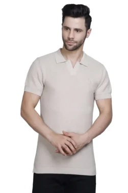 Men’s  Allnit 100% Cotton Polo Tees: Office to Casual