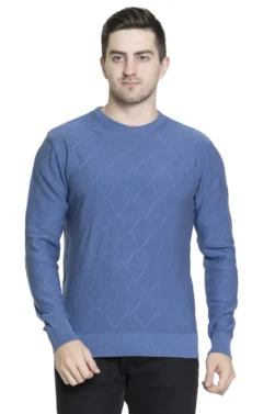 Pulakin Men’s Soft Cotton Round Neck Sweater