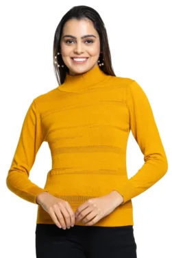 Pulakin Elegant High Neck Sweatshirt for Women