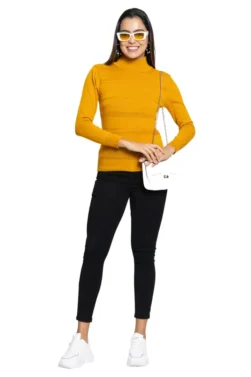 Pulakin Elegant High Neck Sweatshirt for Women